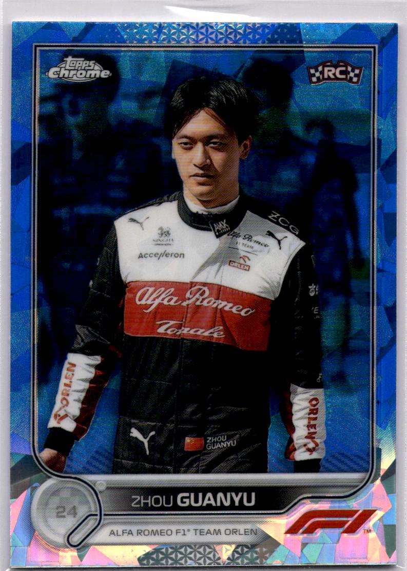 2022 Topps Chrome Sapphire Edition Formula 1 #65 Zhou Guanyu