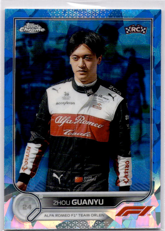 2022 Topps Chrome Sapphire Edition Formula 1 #65 Zhou Guanyu