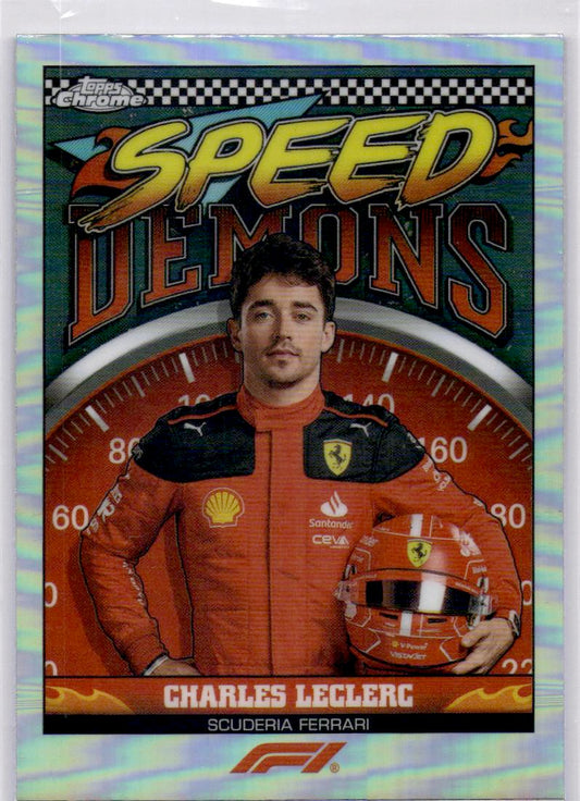 2023 Topps Chrome Formula 1 #SD-CL Charles Leclerc Speed Demons
