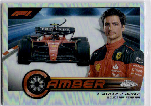 2023 Topps Chrome Formula 1 #CAM-CSI Carlos Sainz Camber
