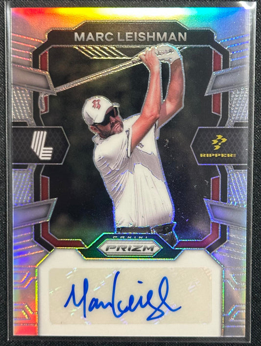 2024 Prizm LIV Golf MARC LEISHMAN Signatures Auto Sliver
