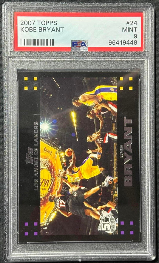 2007-08 Topps #24 Kobe Bryant PSA 9