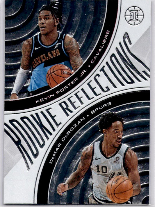 2019-20 Panini Illusions #16 Kevin Porter Jr. / DeMar DeRozan Rookie Reflections