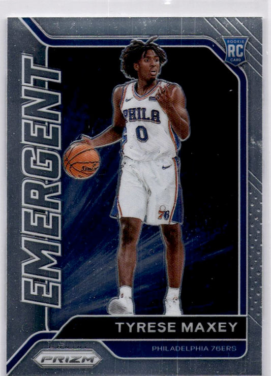 2020-21 Panini Prizm #24 Tyrese Maxey Emergent