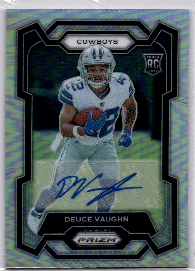 2023 Panini Prizm #324 Deuce Vaughn Autographs Prizm Silver