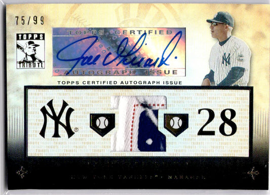 2010 Topps Tribute #TAR-JG1 Joe Girardi Autograph Relics #/99