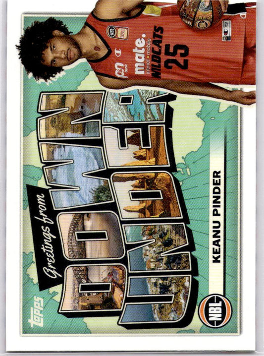 2023-24 Topps NBL #DU-14 Keanu Pinder Down Under