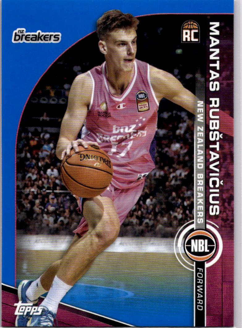 2023-24 Topps NBL #58 Mantas Rubstavicius Blue