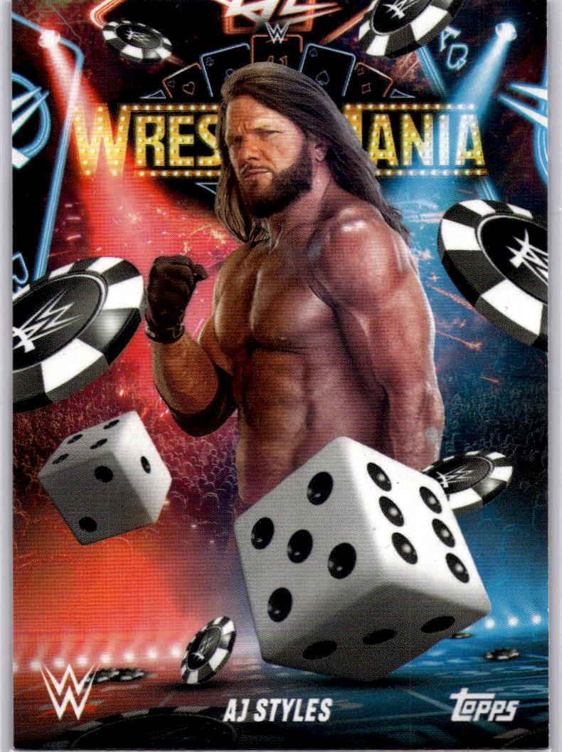 2025 Topps WWE WrestleMania 41 (Las Vegas Exclusive) #WM-12 AJ Styles