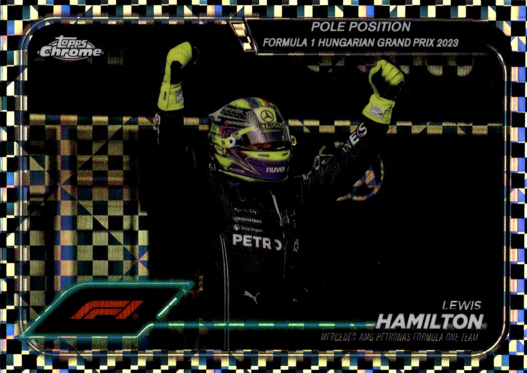 2024 Topps Chrome Formula 1 #158 Lewis Hamilton Checker Flag Refractors