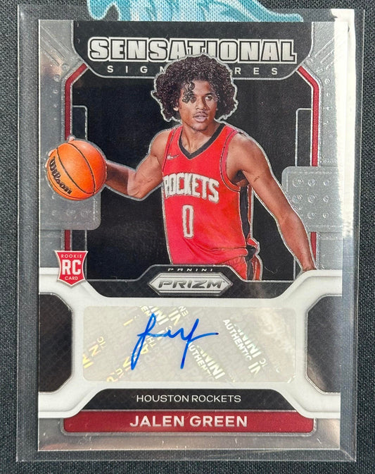 2021-22 Panini Prizm #SS-JGR Jalen Green Sensational Signatures