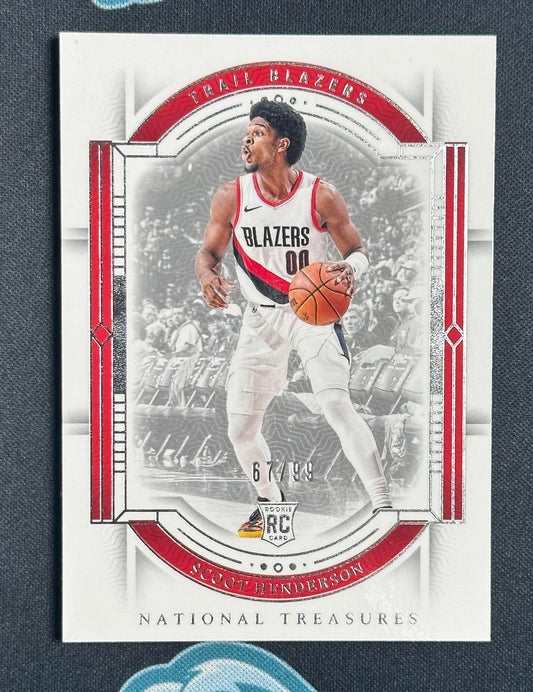2023-24 Panini National Treasures #76 Scoot Henderson #/99