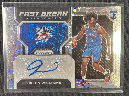 2022-23 Panini Prizm #FBR-JWT Jalen Williams Fast Break Rookie Autographs