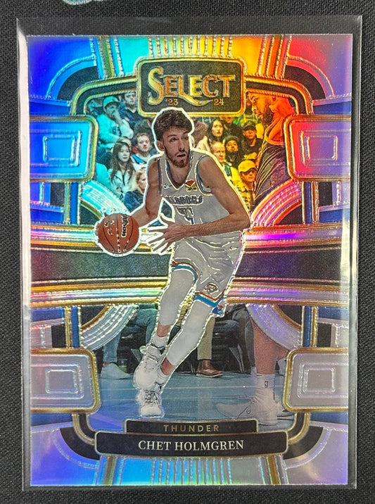 2023-24 Panini Select #41 Chet Holmgren Silver Prizms