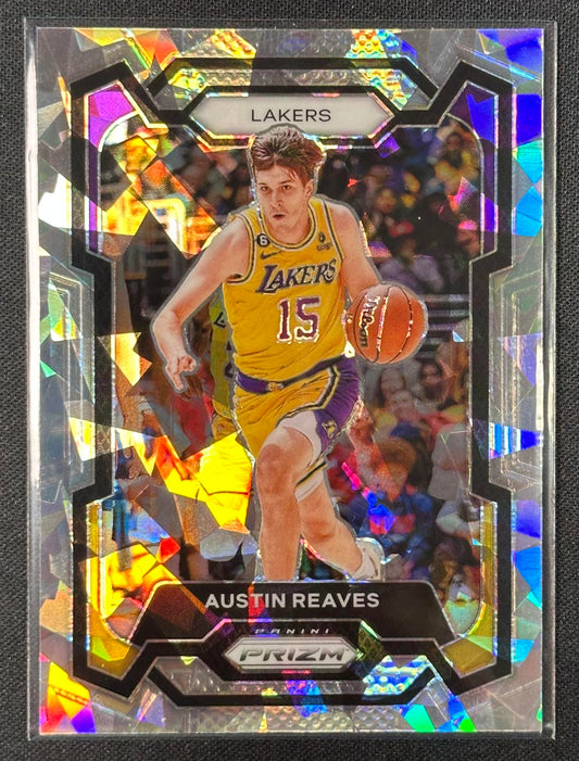 2023-24 Panini Prizm #76 Austin Reaves Prizms Ice