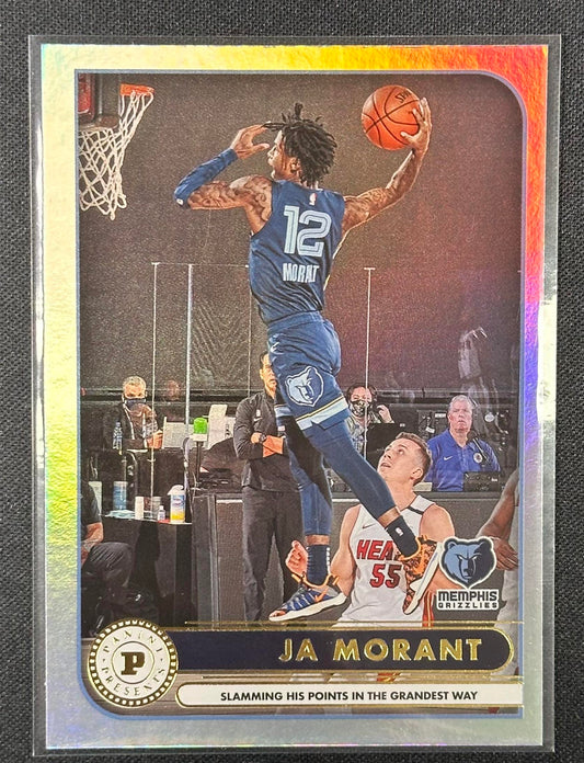 2022-23 Hoops #8 Ja Morant Panini Presents Holo