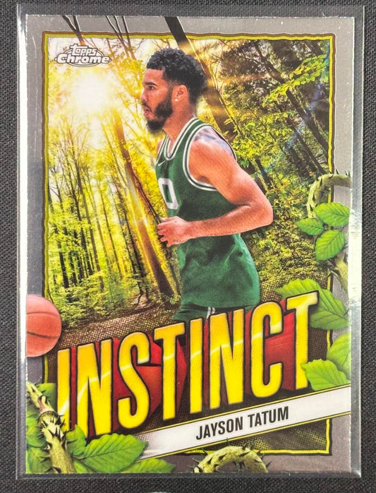 2024-25 Topps Chrome #INS-12 Jayson Tatum Instinct