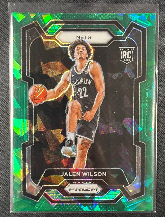 2023-24 Panini Prizm #128 Jalen Wilson Prizms Green Ice