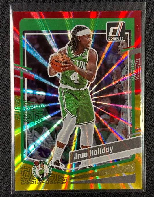 2023-24 Donruss #142 Jrue Holiday Red and Gold Laser Holo