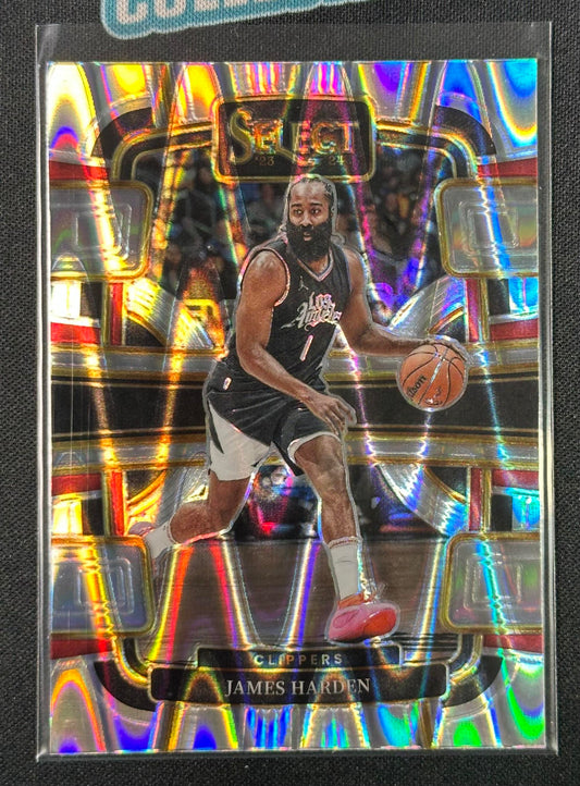 2023-24 Panini Select #64 James Harden Tectonic Prizms