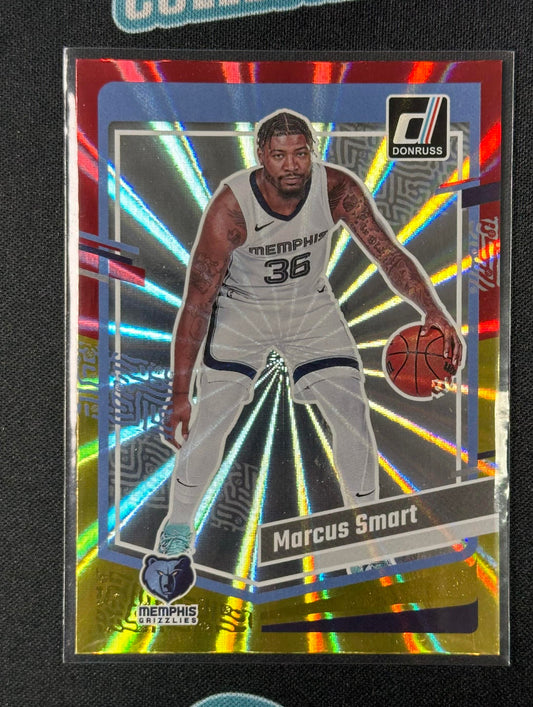 2023-24 Donruss #169 Marcus Smart Red and Gold Laser Holo