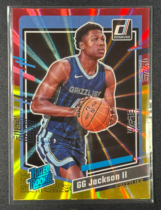 2023-24 Donruss #232 GG Jackson II Red and Gold Laser Holo