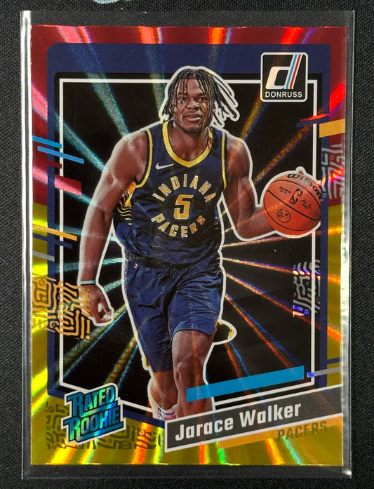 2023-24 Donruss #207 Jarace Walker Red and Gold Laser Holo