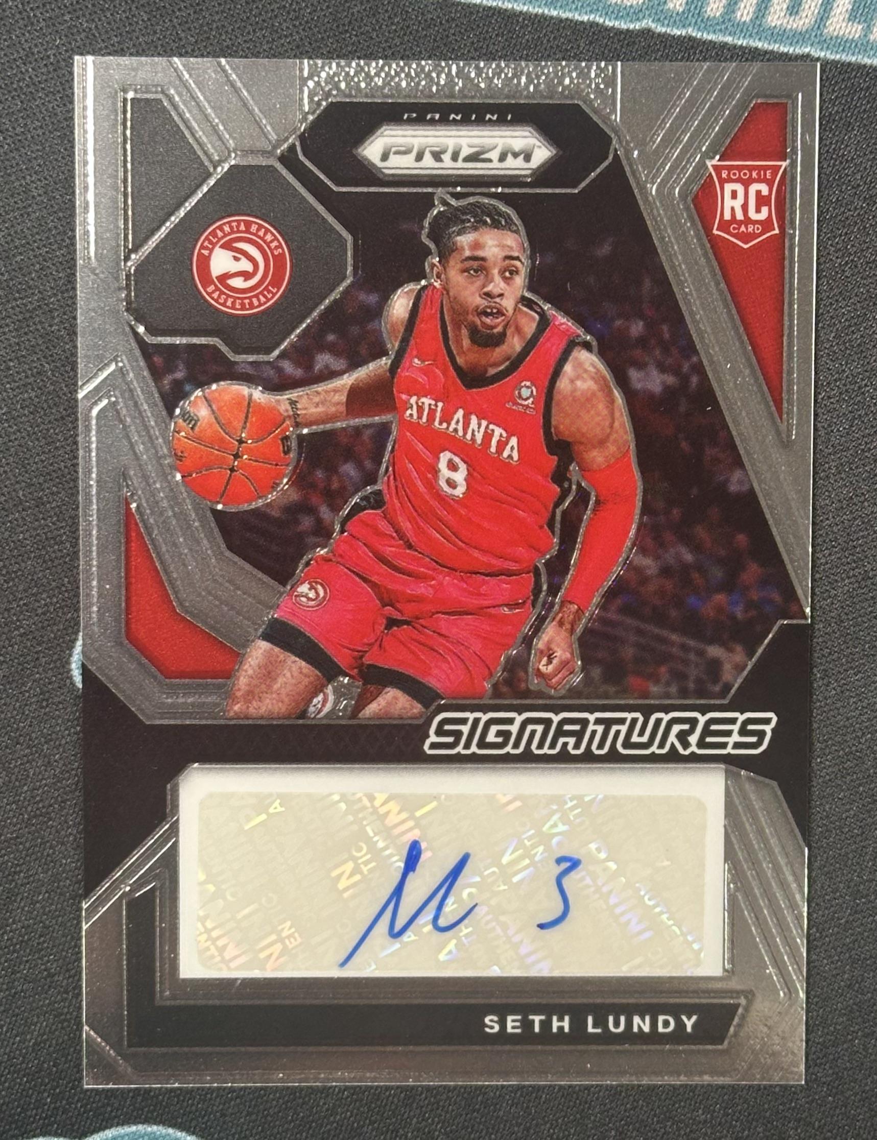 2023-24 Panini Prizm #RSI-LUN Seth Lundy Rookie Signatures