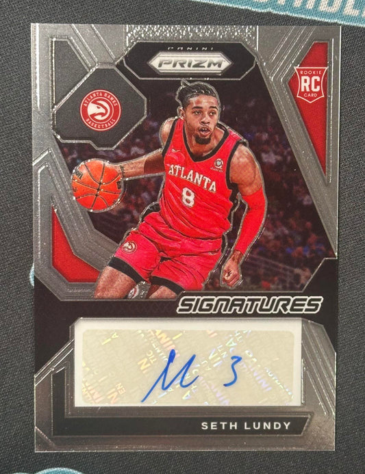 2023-24 Panini Prizm #RSI-LUN Seth Lundy Rookie Signatures