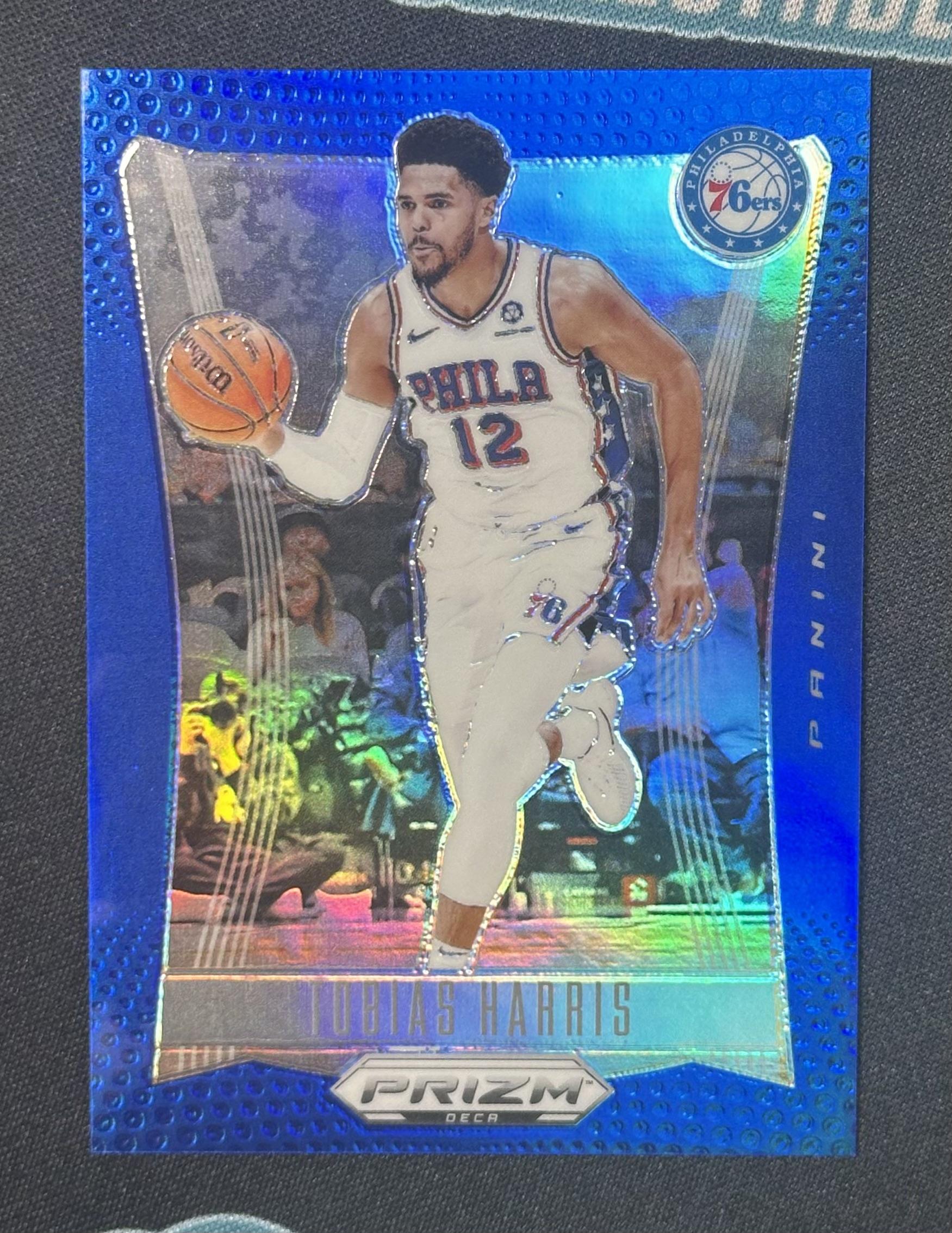2023-24 Panini Prizm Deca #191 Tobias Harris Prizms Blue #/149