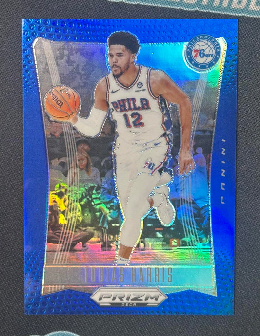 2023-24 Panini Prizm Deca #191 Tobias Harris Prizms Blue #/149