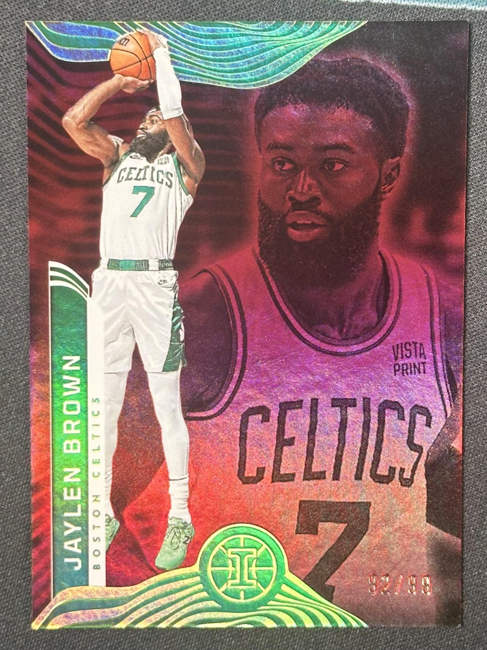 2021-22 Panini Illusions #2 Jaylen Brown Red #/99