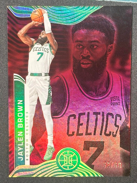 2021-22 Panini Illusions #2 Jaylen Brown Red #/99