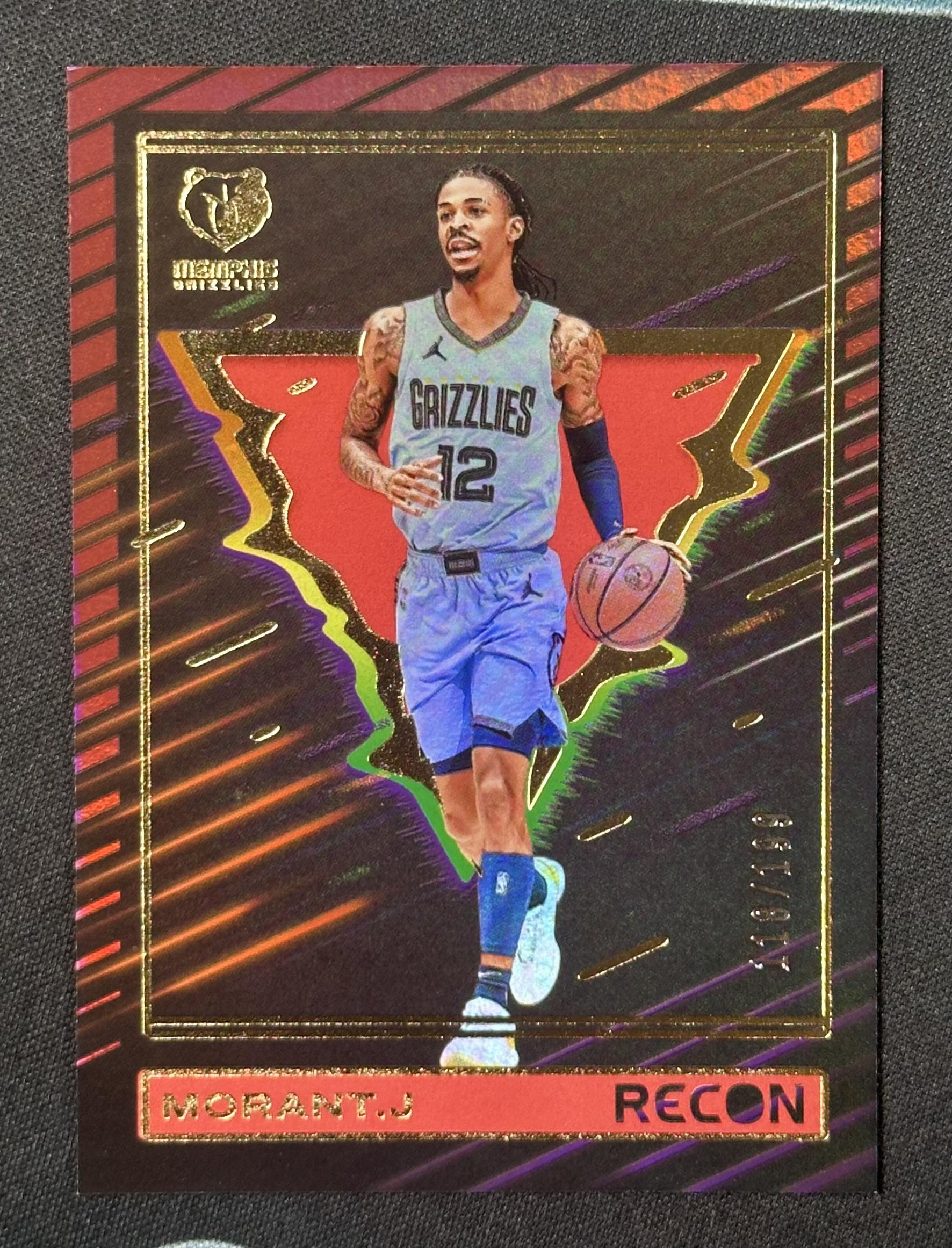 2023-24 Panini Recon #63 Ja Morant Holo Red #/199