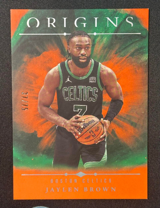2024-25 Panini Origins #55 Jaylen Brown Orange #/75