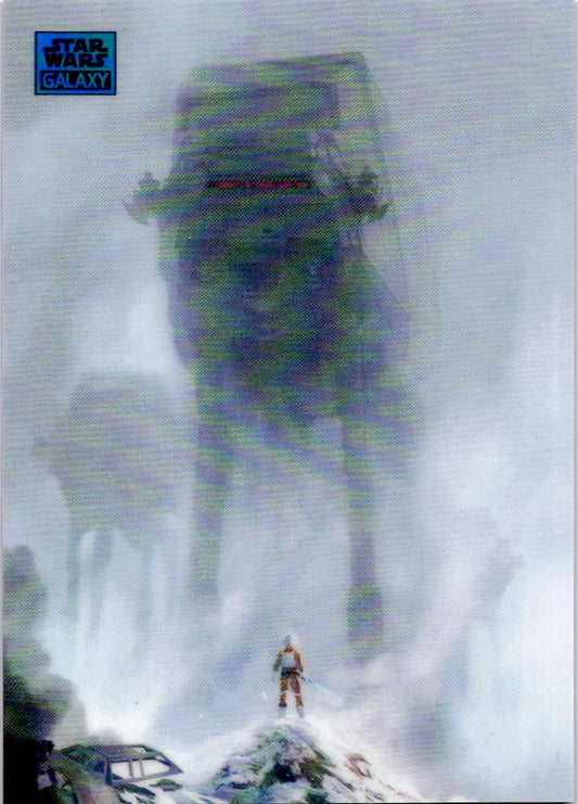 2024 Topps Chrome Star Wars Galaxy #59 Too Strong for Blasters Blue Refractor