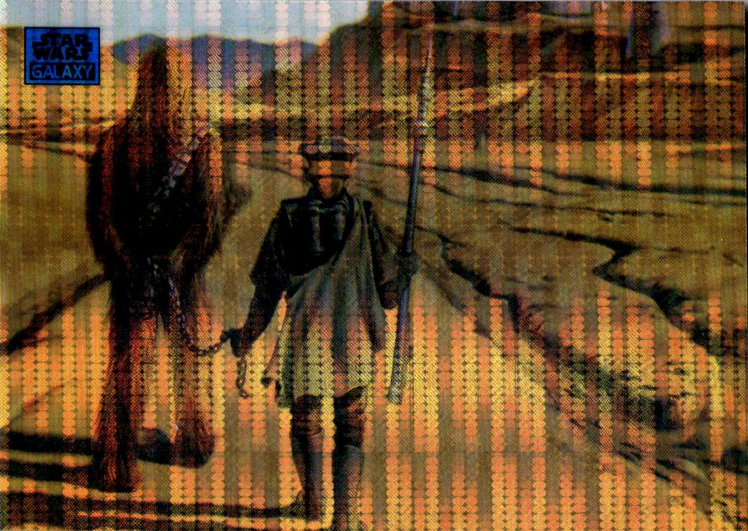 2024 Topps Chrome Star Wars Galaxy #87 Han Solo's Rescue Aqua Sonar Refractor