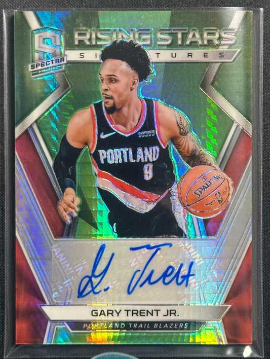 2018-19 Spectra #RS-GTJ Gary Trent Jr. Rising Stars Signatures Neon Green #/49