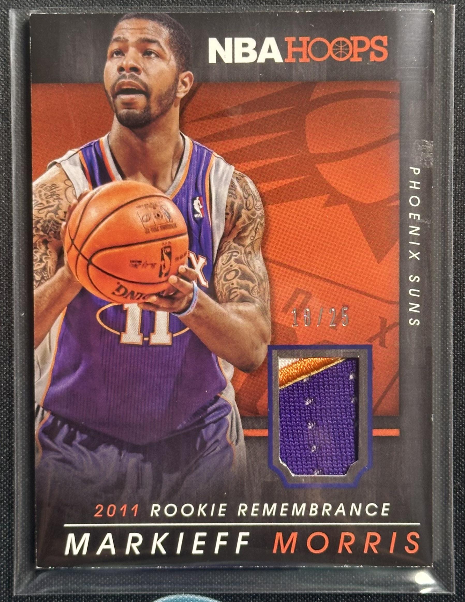 2014-15 Hoops #8 Markieff Morris Rookie Remembrance Prime #/25