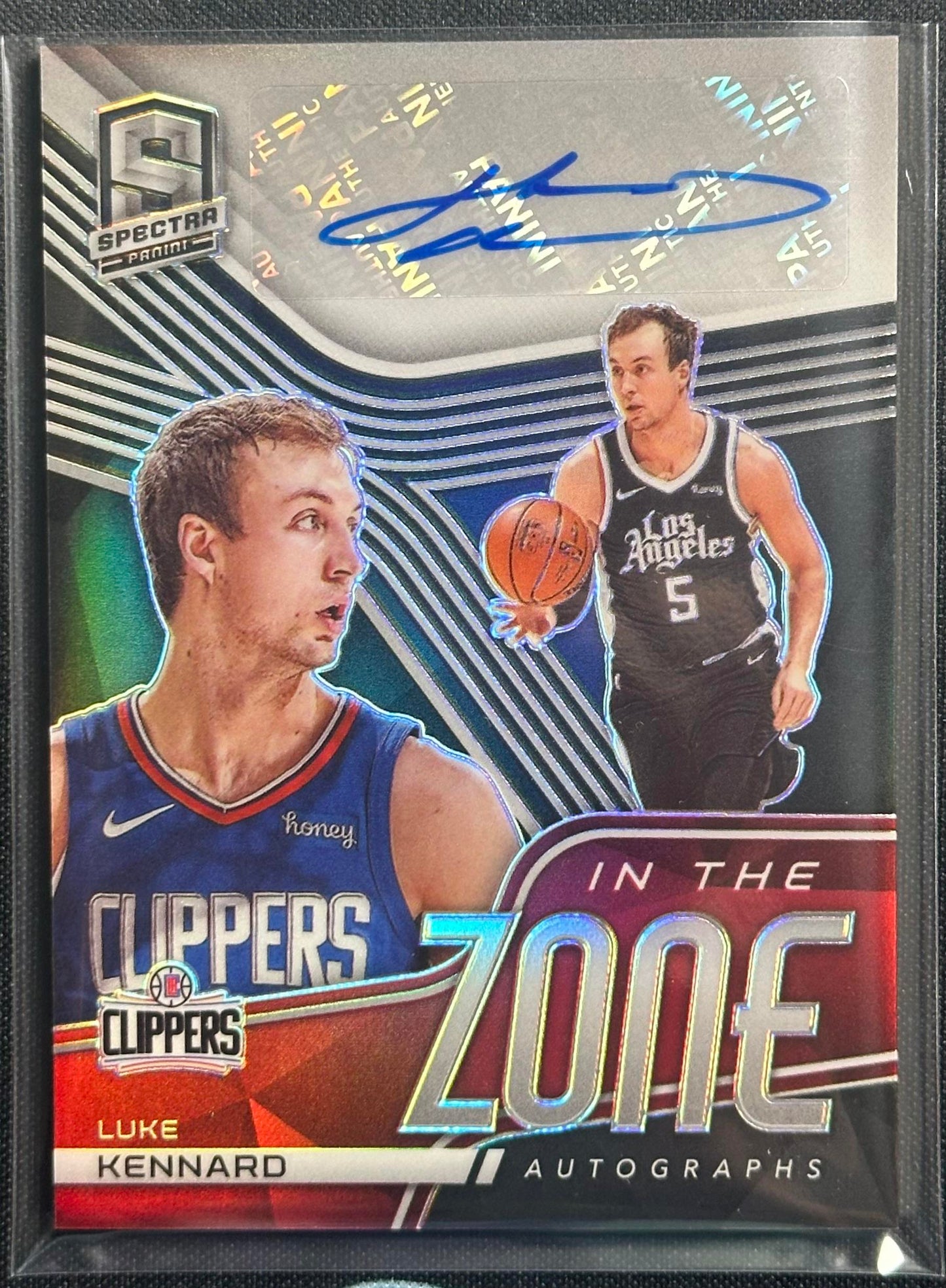 2020-21 Panini Spectra #ITZ-LKE Luke Kennard In The Zone Autographs #/75