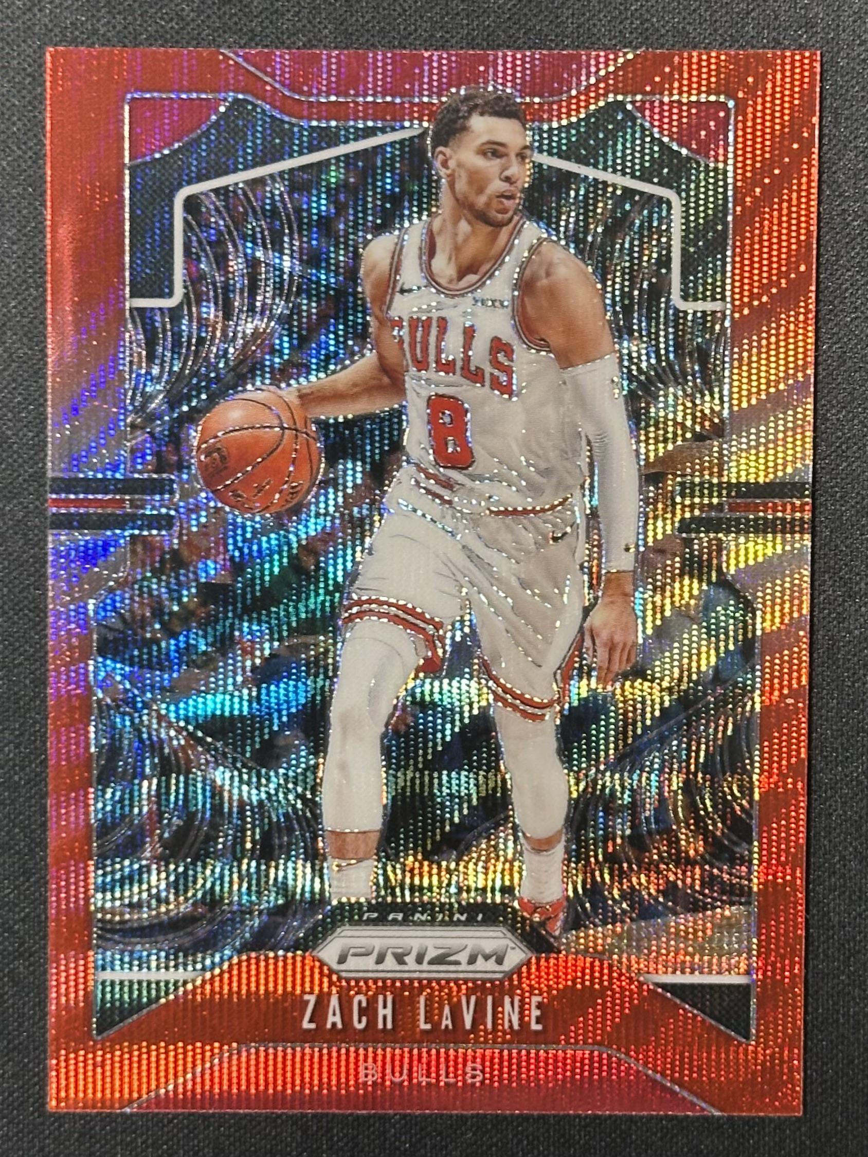 2019-20 Panini Prizm #61 Zach LaVine Prizms Ruby Wave