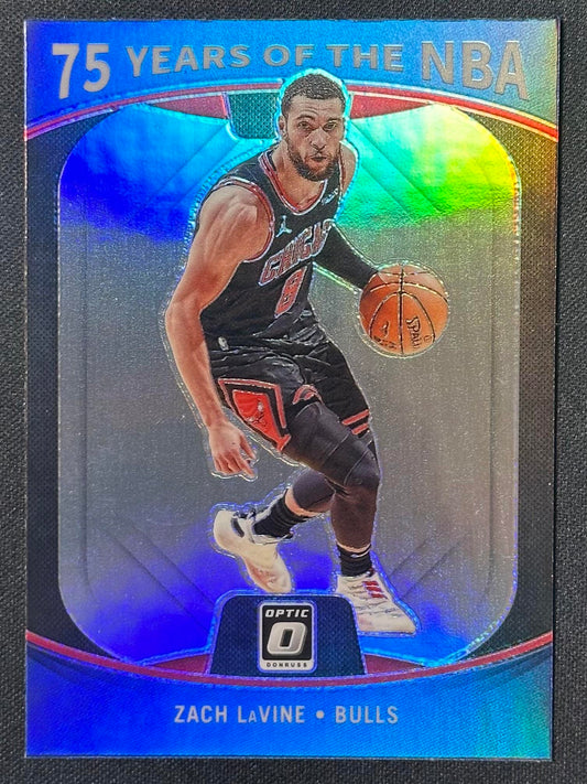 2021-22 Panini Prizm #32 Zach LaVine 75 Years of the NBA (Donruss Optic)