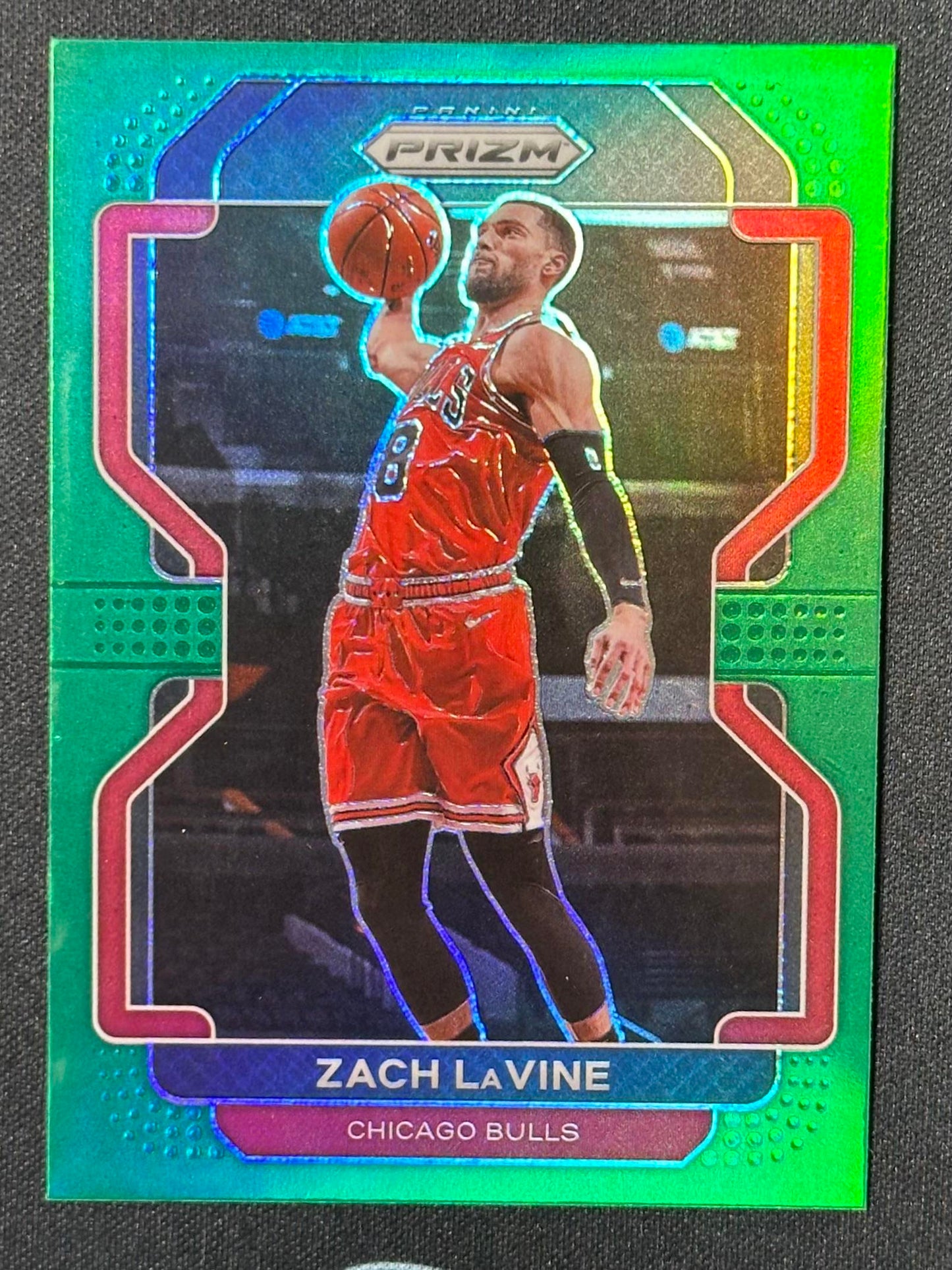 2021-22 Panini Prizm #107 Zach LaVine Green