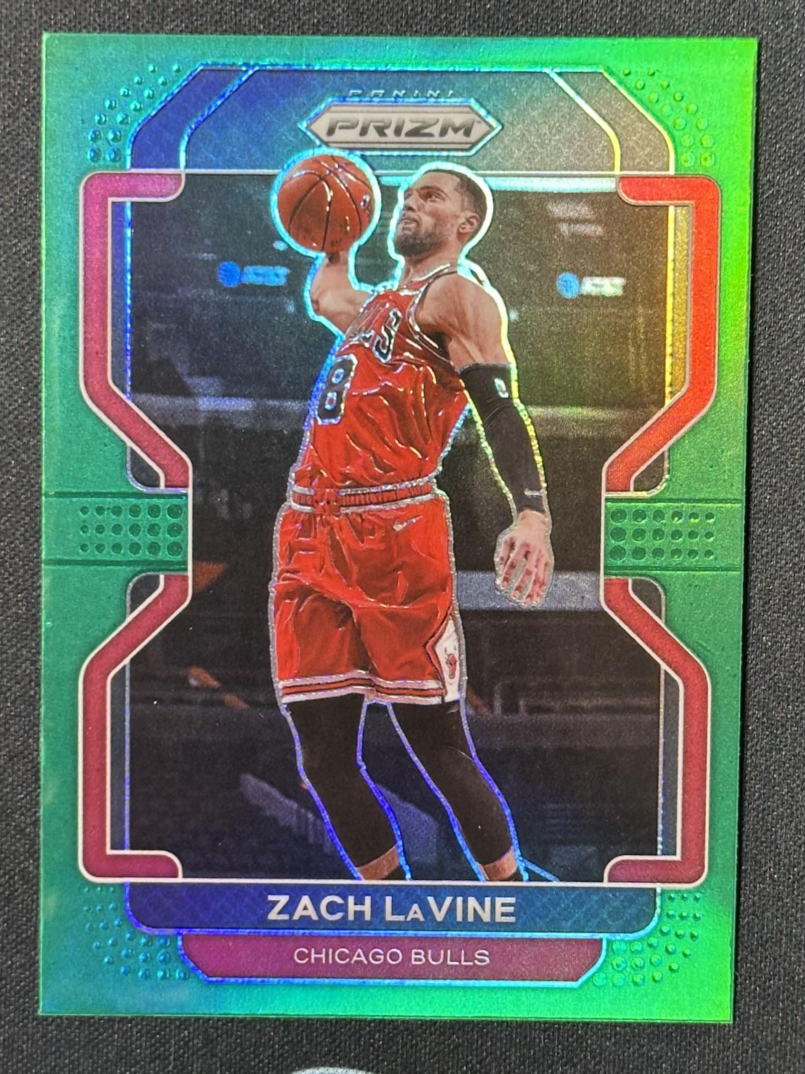 2021-22 Panini Prizm #107 Zach LaVine Green