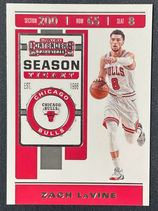 2019-20 Panini Contenders #100 Zach LaVine
