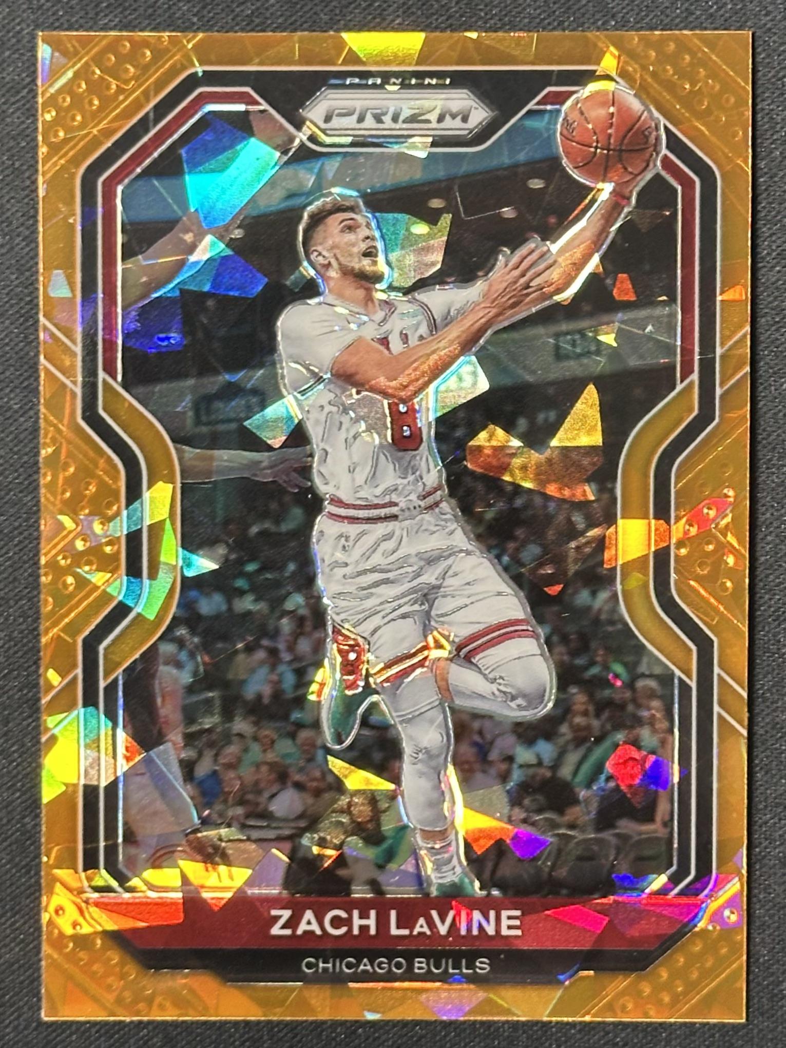 2020-21 Panini Prizm #234 Zach LaVine Orange Ice Prizms