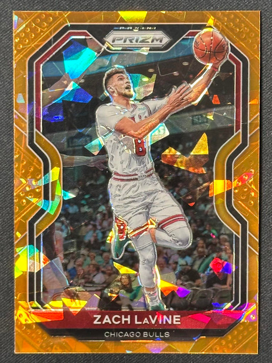 2020-21 Panini Prizm #234 Zach LaVine Orange Ice Prizms