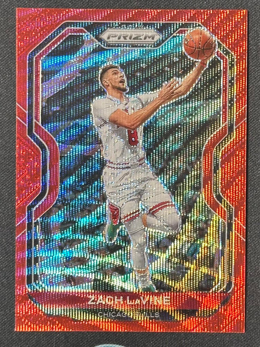 2020-21 Panini Prizm - Ruby Wave Prizms #234 Zach LaVine