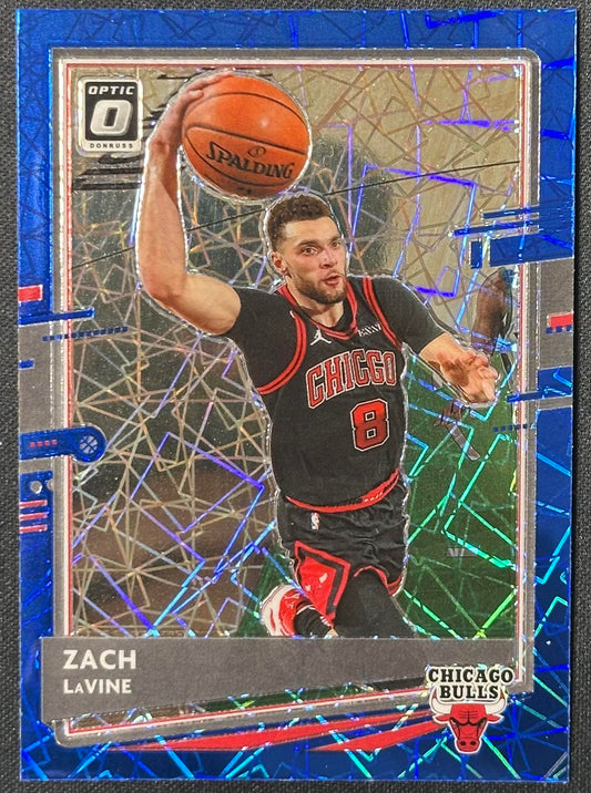 2020-21 Donruss Optic #116 Zach LaVine Blue Velocity