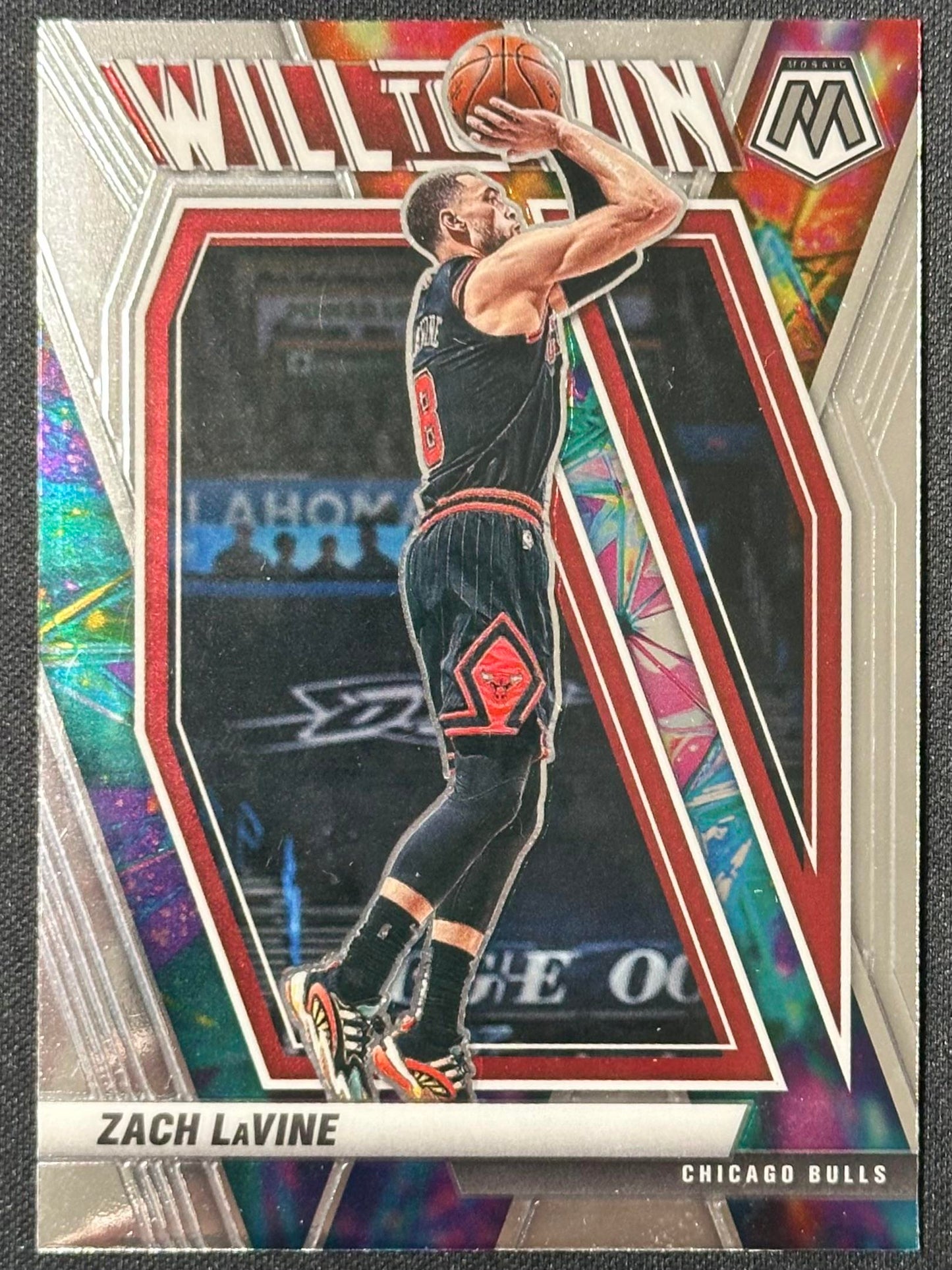 2020-21 Panini Mosaic #9 Zach LaVine Will to Win